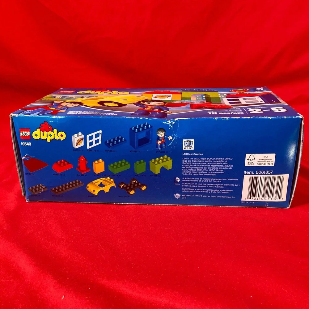 LEGO 10543 Duplo Superman Rescue Building Toy Set DC Comics Heroes 2014 Good